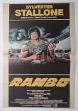 Poster Locandina Rambo Sylvester Stallone  42x27cm Film Tv Cinema