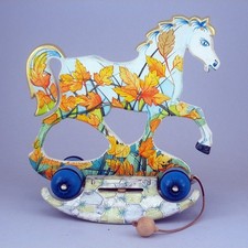 Cavallino in legno da