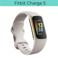 Fitbit charge lunar white - 5,