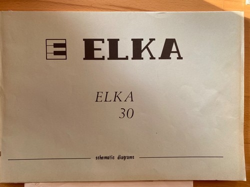 Elka e30 service manual - 30,