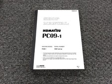 Komatsu PC09--1 Escavatore Idraulico Manuale di Servizio Riparazione Officina 10001-Up