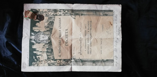 Diploma attestato prima guerra - diploma,