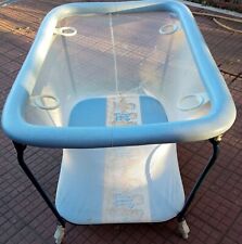 Box bebè recinto bimbi bambino letto culla cane orso nanna maschio azzurro blu