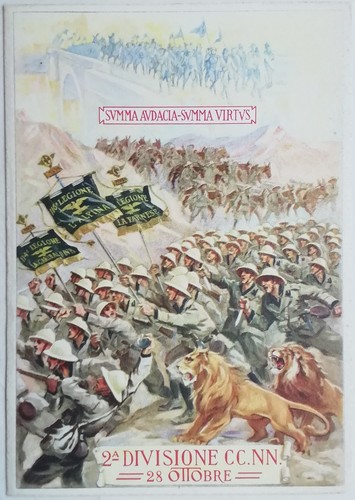 Cartolina divisione ccnn 28 - divisione,