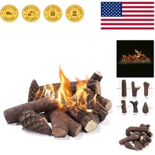 9 Tronchi a Gas Decorativi in