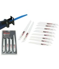 Set 10 Lame Per Legno E Metallo Per Sega Seghetto Elettrica Alternativo 6" 8"