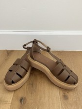 Sandali in pelle da pescatore Max Mara Gums originali NUOVI senza scatola. Taglia: US donna 6,5