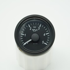 VDO Singleviu Manometro Pressione Olio Indicatore 5 BAR 12 fino A 24 Volt 52mm