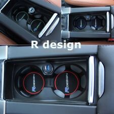Tappetini porta tazze auto per Volvo Red R design XC60 V50 V70 S60 S80 XC70 V60 V40 C30