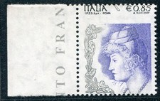 Donna in Arte Euro 0,85 Varietà Dentellatura Spostata