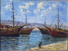 Dipinto olio su compensato –