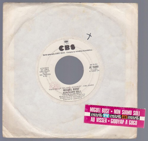 Miguel bose disco - 45, giri