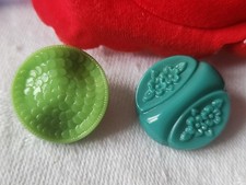 Duo Bottoni Antichi IN Vetro