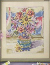 SCHEMA PUNTO CROCE VASO FIORI