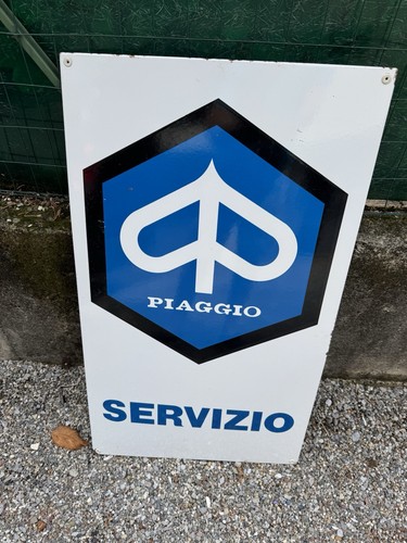 Piaggio insegna smaltata - piaggio,