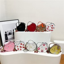 Borsa a tracolla piccola trendy con design stampa coniglio ciliegio per uscite casual