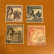 MALTA - 1956 REGINA ELISABETTA