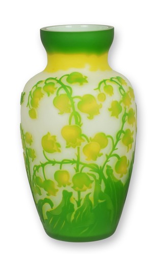Vaso vetro galle style - in,