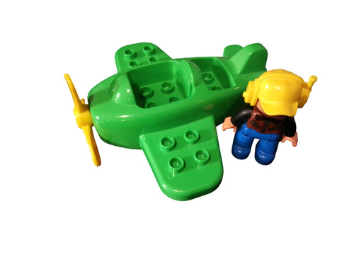Lego duplo aereo con - duplo, pilota