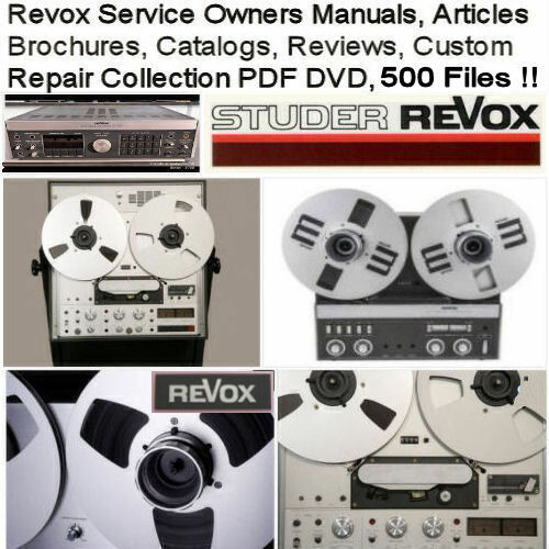 Revox manuali servizio - manuali, di