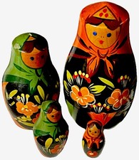 Set 4 Bambole Matrioska in