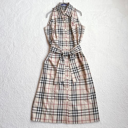 Abito camicia burberry blu - burberry,