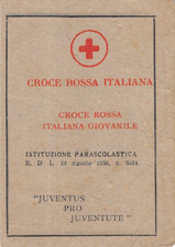 T20) TESSERA CROCE ROSSA ITALIANA GIOVANILE SAN GIOVANNI IN PERSICETO C.R.I.G