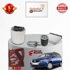 KIT TAGLIANDO 4 FILTRI E OLIO VW TOURAN 2.0 ECOFUEL 80KW 109CV DAL 2006 ->