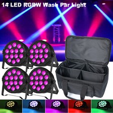 4x 140W RGBW PAR Can 14 LED