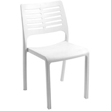 Sedia in resina bianca