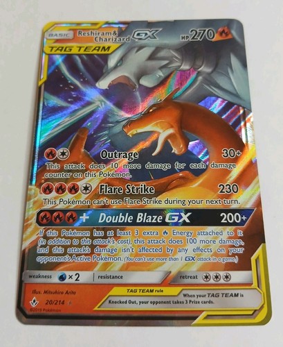Reshiram charizard gx tag - &,