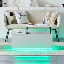 Lift up tavolino LED lucido