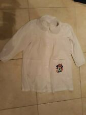 lotto 787b grembiule bianco DISNEY bimba bambina scuola MINNIE mis 8 anni