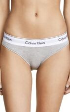 Slip donna Calvin Klein intimo moderno cotone taglio bikini grigio taglia M