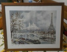 QUADRO Stampa Incornciata PARIGI by Sacré Coeur PARIS TOUR EIFFEIL 