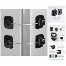 Proteggi il tuo cibo con serrature per frigorifero resistenti - Set di installazione adesivo