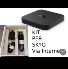 ALIMENTATORE TRASFORMATORE PER DECODER SKY Q E GLASS STREAM ORIGINALE +CAVO HDMI