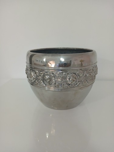 Cachepot vintage argentato - cachepot,