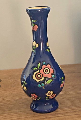 Vase soliflore ancien émaux - vase,