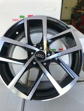 4 CERCHI IN LEGA 17" PER AUDI A1 A2 GOLF POLO SKODA FABIA ROOMSTER BLACK POLISH