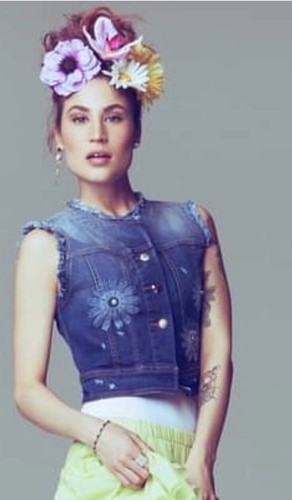 Denny rose giubbino gilet - rose,