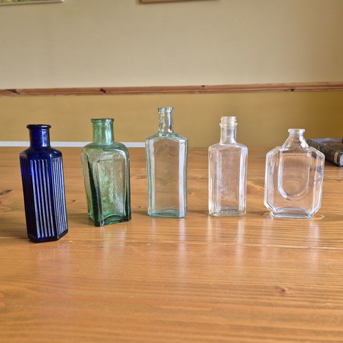 Vintage glass bottles - vintage,