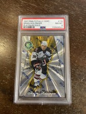 1997 Pinnacle totalmente certificato Brian Holzinger platino oro 68/69 PSA 8 sciabole