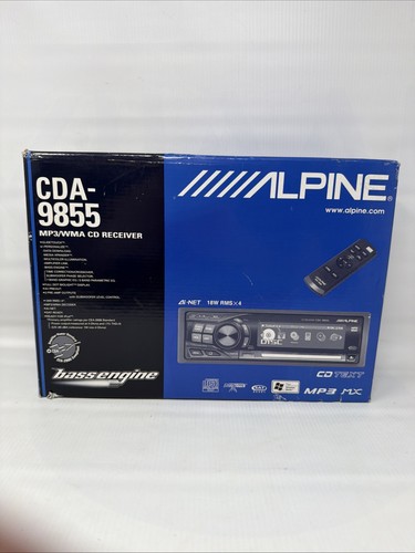 Nuovo alpine cda 9855 din - nuovo, cda-9855