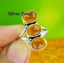 Anello ambra | argento