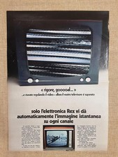 TV o televisore REX Immagine istantanea Pubblicità vintage anni '70