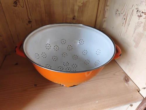 Scolapasta smaltato vintage - scolapasta,