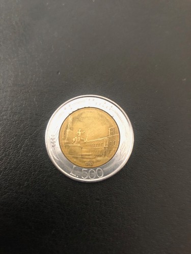 Moneta italia 500 - 500, del