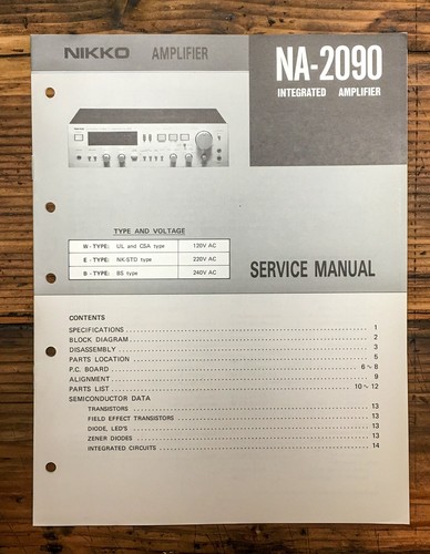 Nikko 2090 amplificatore - nikko,