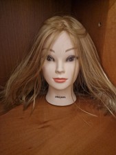 Testa Manichino Parrucchiere Bionda – Capelli Sintetici Lisci – Per Taglio, Trec